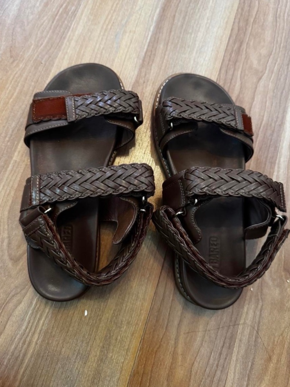 Bared sandals Brown leather sandals with braided straps #leathersandals #braided